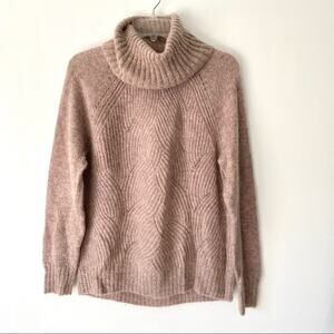 Rebecca Taylor Cowl Neck Mohair Alpaca Dusty Rode Sweater Medium